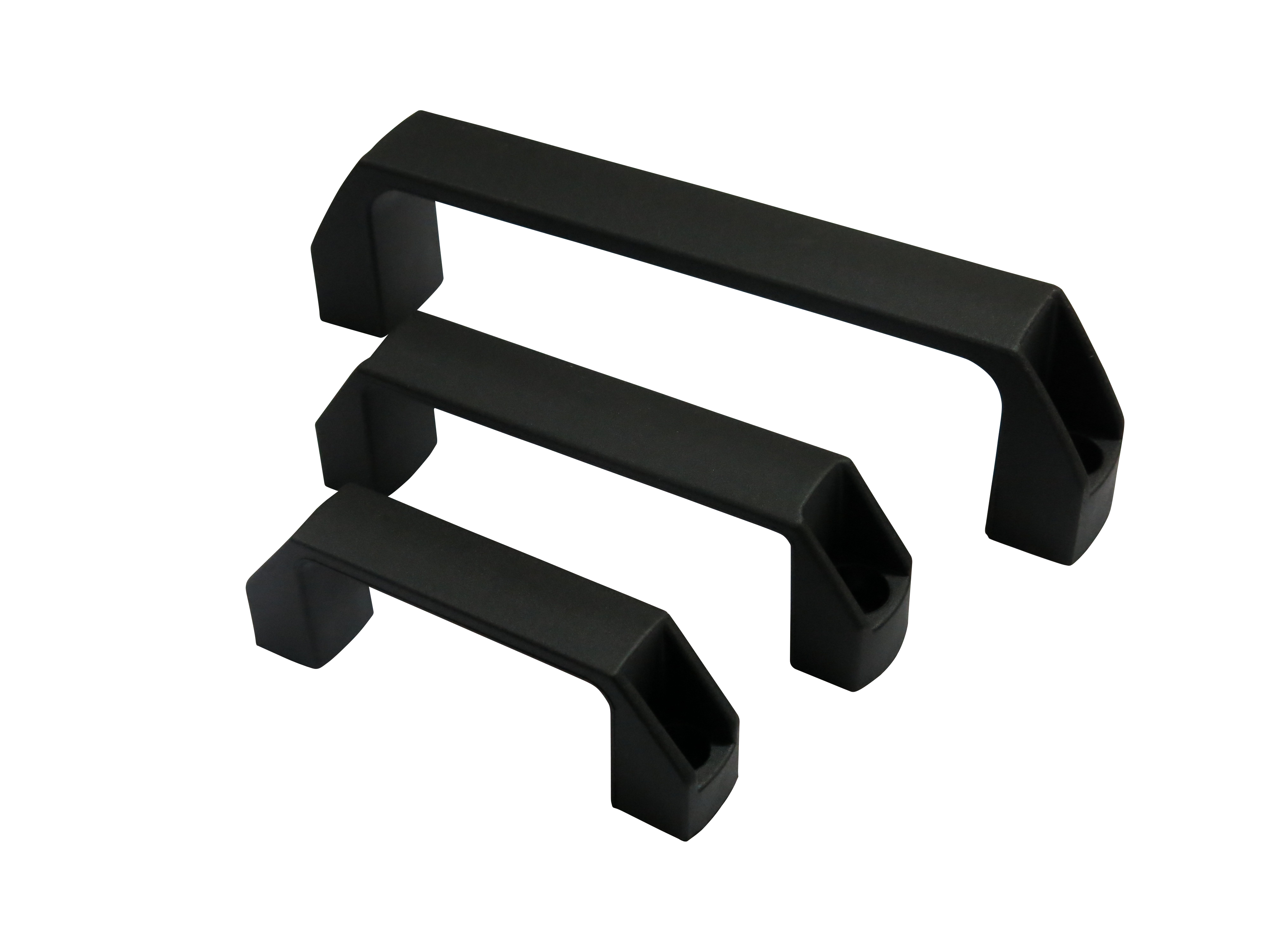 塑料方拉手尼龙把手黑色绝缘拉手塑料拉手孔心距90 120 150 180mm - 图3