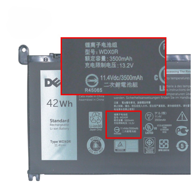 DELL 戴尔原装inspiron 15 5578 5565 7572 WDX0R笔记本电池42WH - 图1