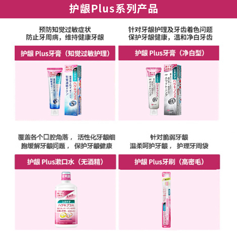 【150元任选3件】LION狮王SYSTEMA牙龈护理温和漱口水450ml-图2