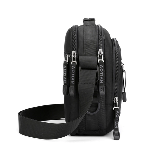 Сумка через плечо, рюкзак, мужская сумка на одно плечо для отдыха, водонепроницаемая сумка для путешествий, небольшая сумка, в корейском стиле, ткань оксфорд