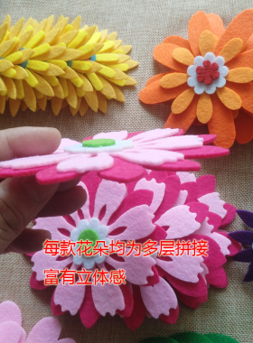 花朵黑板报环境宣传栏幼儿园手工