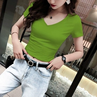 Vocado green v -neck