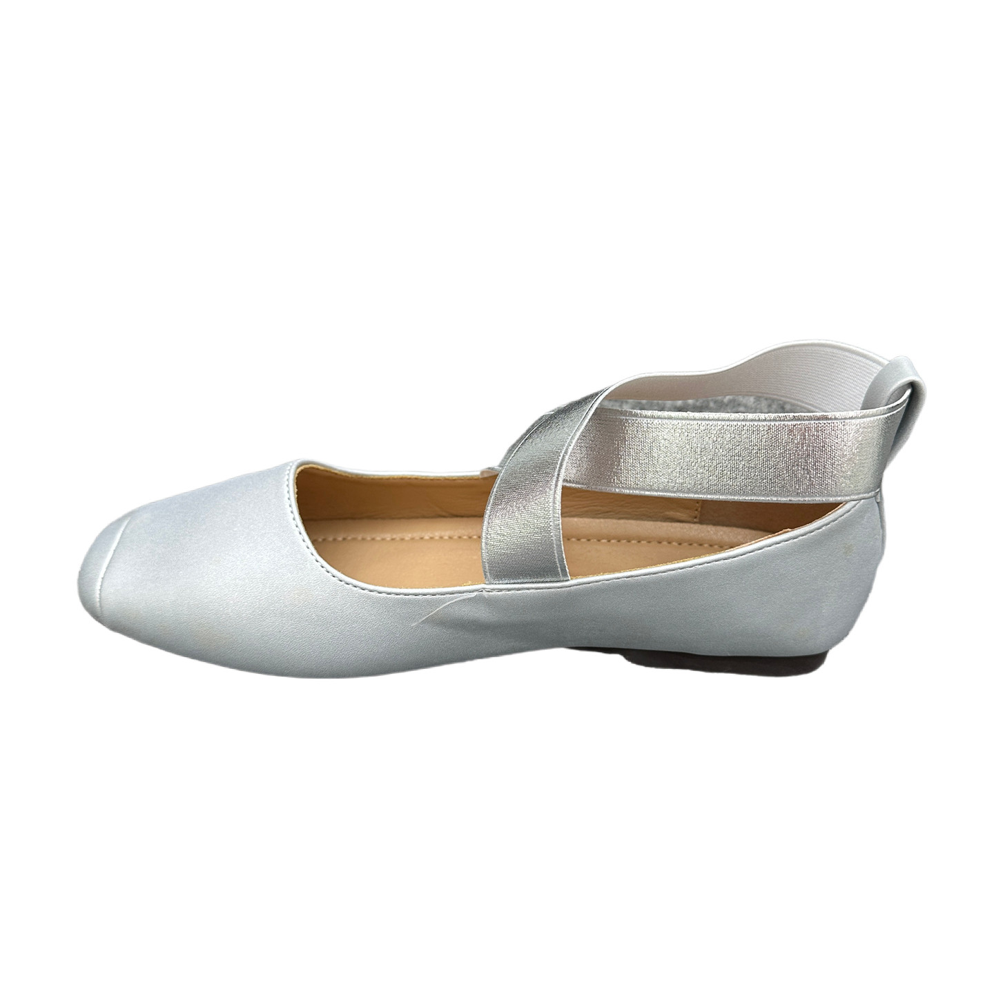 外贸大码一脚蹬浅口单鞋时尚复古方头交叉带舒适平底芭蕾舞女鞋,淘宝优惠券,粉丝福利购,淘宝优惠卷