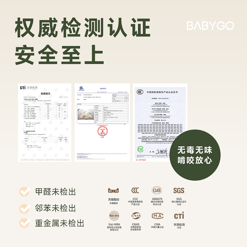 BABYGO宝宝爬行垫可折叠xpe婴儿加厚爬爬垫儿童家用垫子泡沫地垫-图3