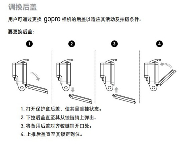 GoPro原装防水壳1211109原厂防水壳60米潜水保护壳运动相机配件-图2