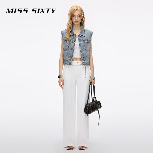 MissSixty Hollow Wing Denim Vest