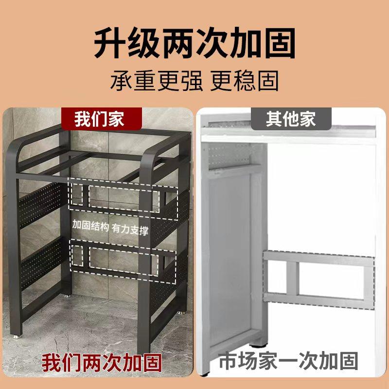 洗衣机置物架阳台落地烘干机叠放支架卫生间滚筒上方专用双层架子