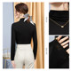 Shechi slim and simple half turtleneck long-sleeved bottoming shirt
