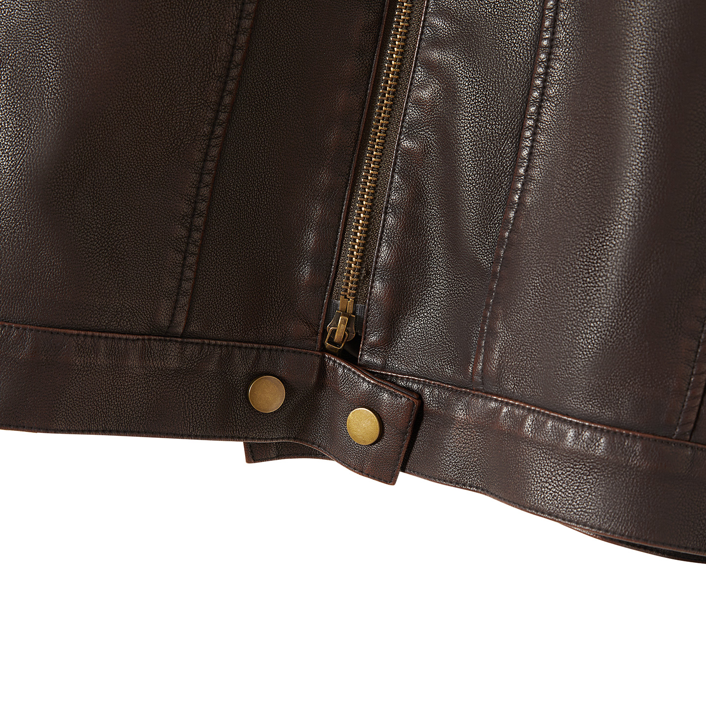 她池PU外套2025秋装新款女装时尚美式宽松款立领拉链长袖短款上衣 - 图2