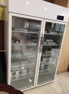 商用熟食大型双开门保温柜
