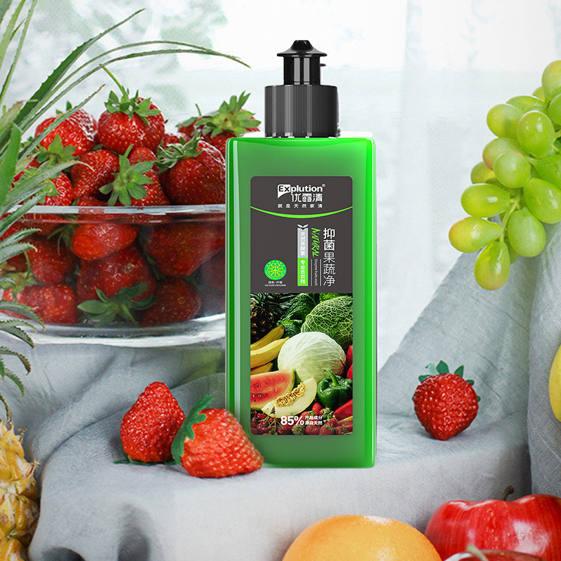优露清抑菌果蔬净易漂洗无残留有机去农残果蔬杀菌消毒专用清洗剂