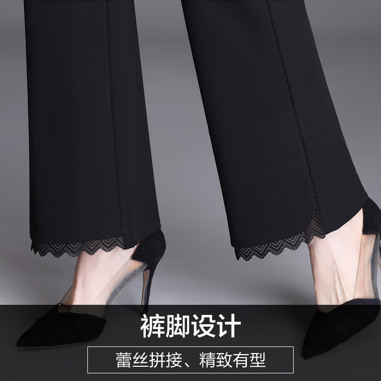 中年秋装微喇叭裤子女2020新款长裤 娇兰芭莉中老年女装