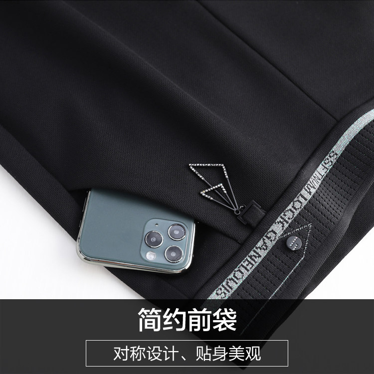 中年2020年新款中老年人直筒小脚裤 娇兰芭莉中老年女装