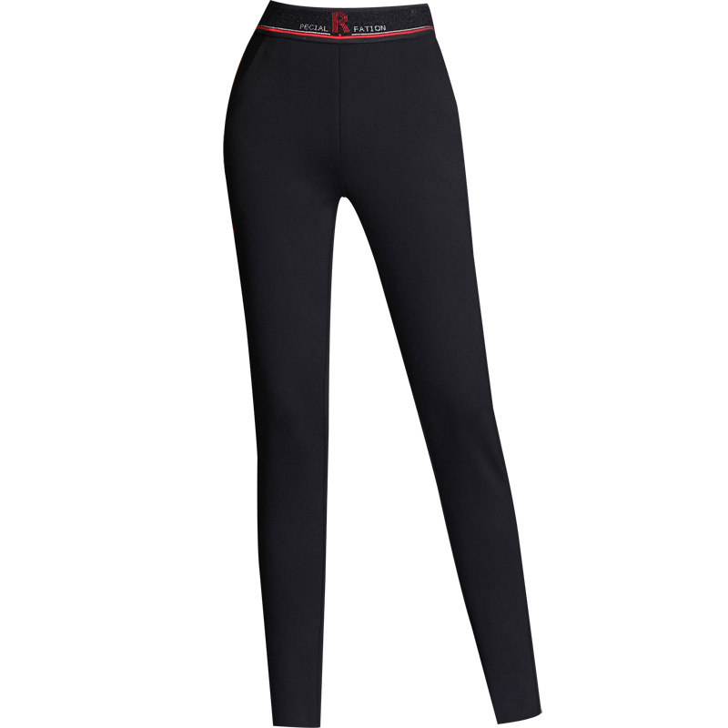 妈妈加绒加厚小脚裤冬装2019打底裤 娇兰芭莉中老年女装