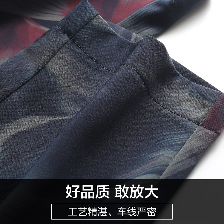 妈妈夏季九分哈伦裤女2020裤子 娇兰芭莉中老年女装