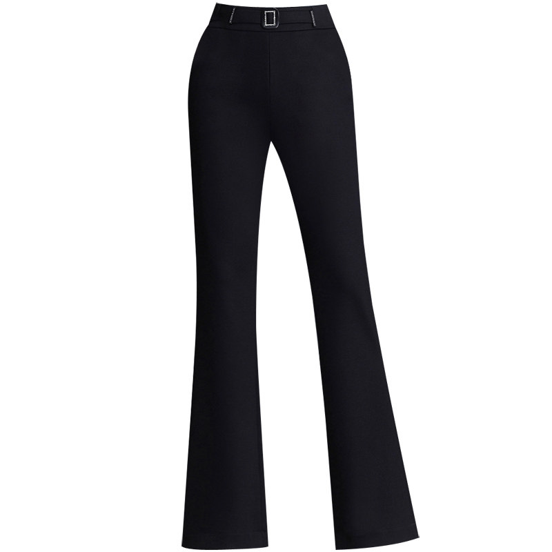 中年2020年新款秋冬季松紧腰喇叭裤 娇兰芭莉中老年女装