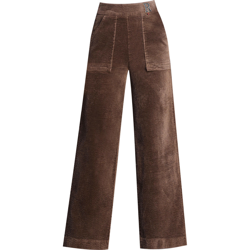 灯芯绒秋冬2020新款妈妈装阔腿裤 娇兰芭莉中老年女装