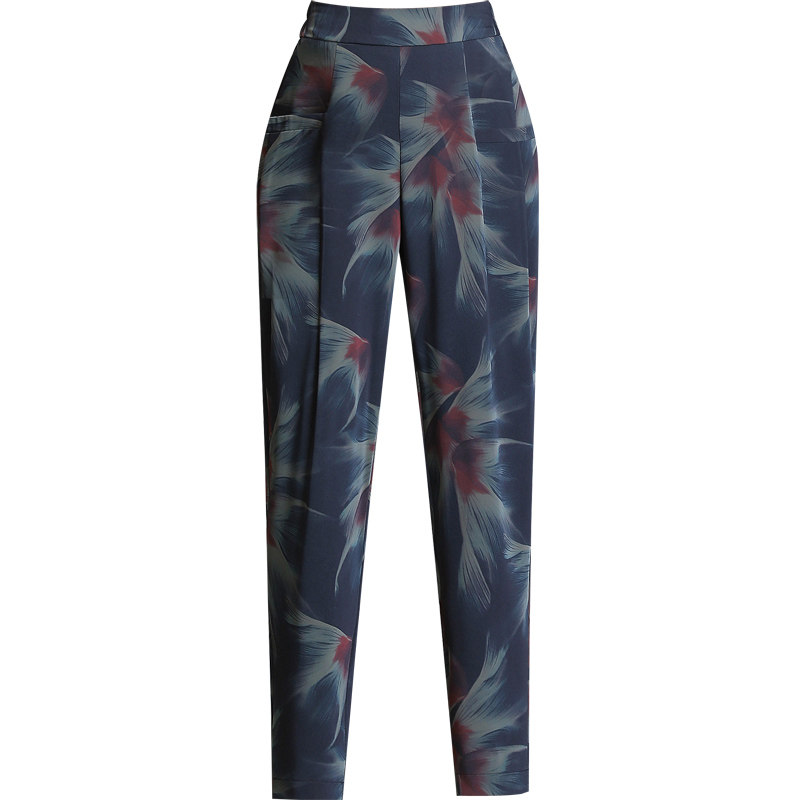 妈妈夏季九分哈伦裤女2020裤子 娇兰芭莉中老年女装