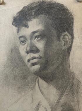 捡漏名人手绘真迹40年前素描画收藏学习老字画素写画集