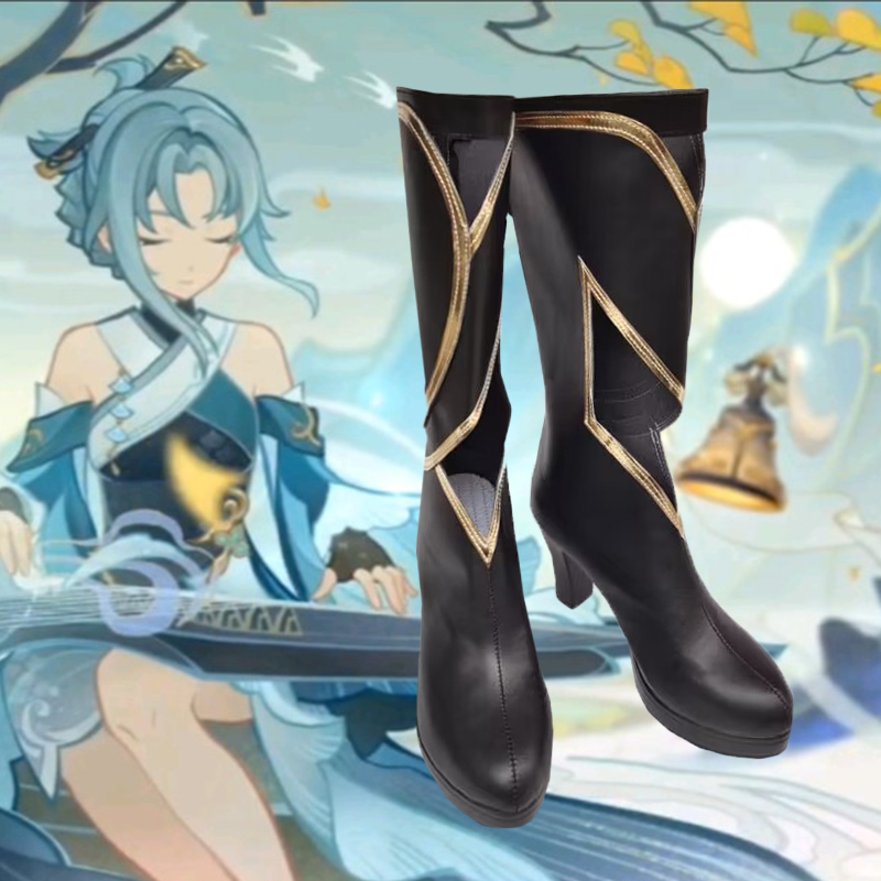 萍姥姥cos鞋原神萍儿归终歌尘浪市真君cosplay游戏鞋子_虎窝淘