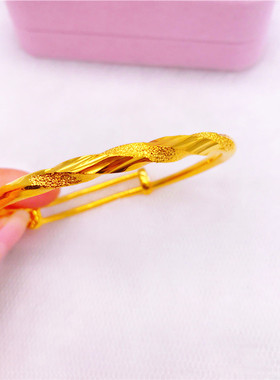 手镯镀沙女久结婚欧币仿金饰品