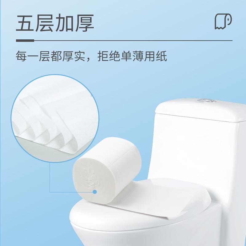 丽姿无芯卫生纸5斤18大卷批发家用家庭 实惠装学生宿舍厕纸单提