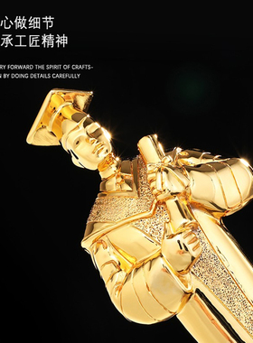 博士奖杯定制创意硕士研究学生成人礼教师高校优秀毕业生纪念年会