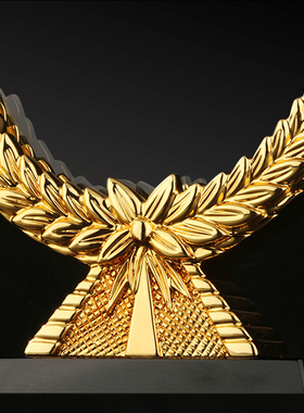 丰收麦穗优秀员工奖杯纪念品奖牌定做比赛冠军创意水晶定做年会