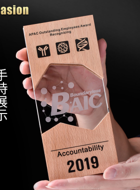 奖杯定制水晶奖牌定做创意儿童制作授权牌木质运动牌匾刻字纪年会