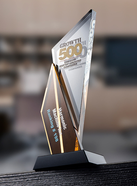 奖杯定制K9水晶奖杯定制高档授权牌荣誉颁奖优秀员工创意奖杯年会