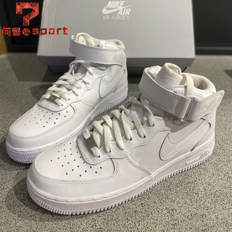 耐克Air Force 1 AF1空军一号纯白男女中帮板鞋315123 CW2289-111 - 图0