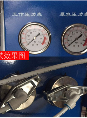 不锈钢耐震直接压力表轴向背接式水压表后接带油2分水压表送支架