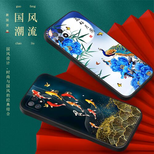 luckrider适用于oppoa72 5g轻薄时尚pdym20高级设计感a53 5g手机保护套pecm30防摔软边oppoa72 5g山水画pecm3 - 图1