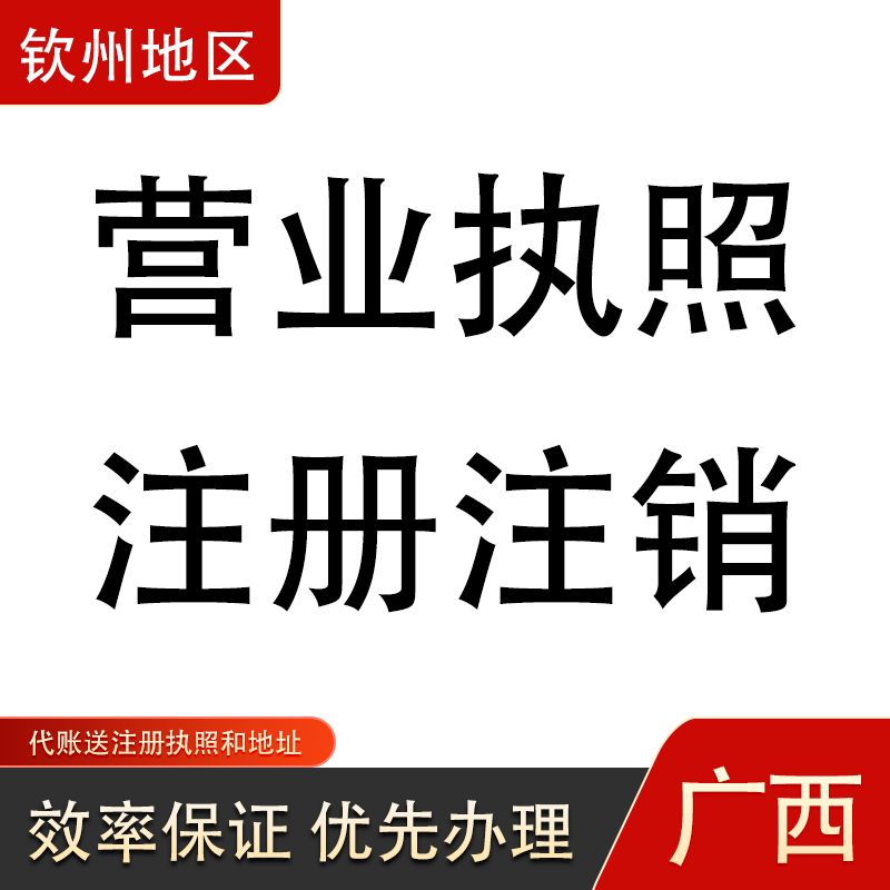 钦州钦南区钦北区灵山县浦北县工商注册变更地址注销代办营业执照