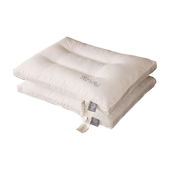 Cotton pillow core household cervical vertebra support sleep aid student dormitory single hotel pillow a pair of pillows