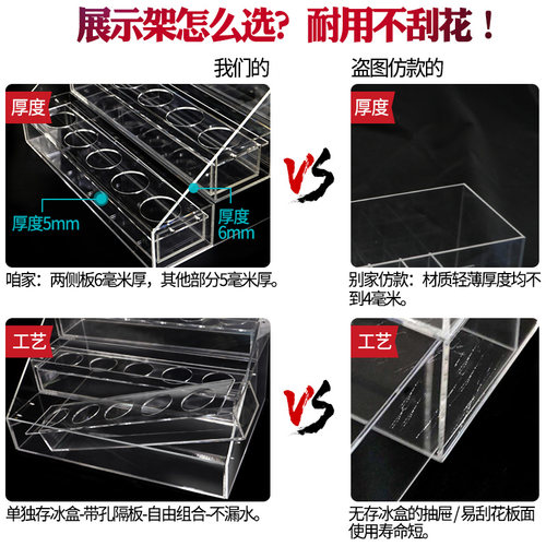 饮品展示架鲜榨果汁陈列架透明亚克力奶茶冷饮置物架商用饮料杯架 - 图2