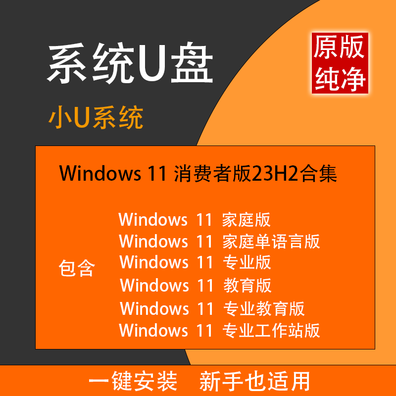 系统装机u盘win10系统u盘w11正版重装64位纯净一键装机台式笔记本-图1