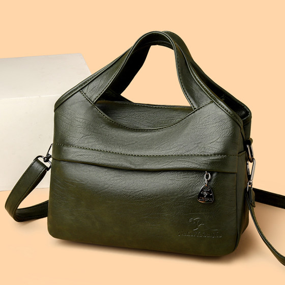 Retro style women's handbag large capacity crossbody bag