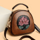 Chinese style small bag lotus embroidery ladies small round bag