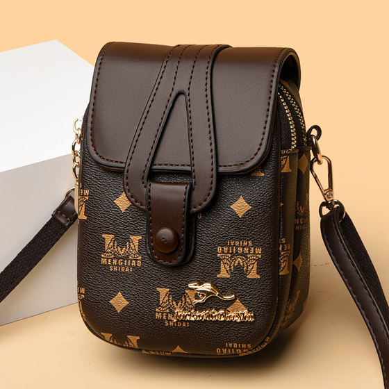Women's genuine leather cell phone small bag retro women's bag