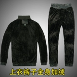 Зимний флисовый эластичный камуфляжный износостойкий хлопковый удерживающий тепло защищающий от холода комбинезон, увеличенная толщина