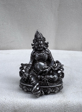 藏式迷你小铁佛仿古做旧工艺品收藏桌面佛像摆件天铁藏佛像黄财神