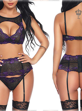 Sexy lingerie Sexy women's lingerie three-piece set