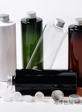 500ml平肩28口径乳液瓶化妆水瓶 纯露分装瓶铝盖化妆品分装包装瓶