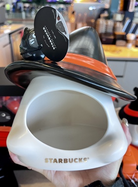 星巴克万圣节变装熊店长糖果罐