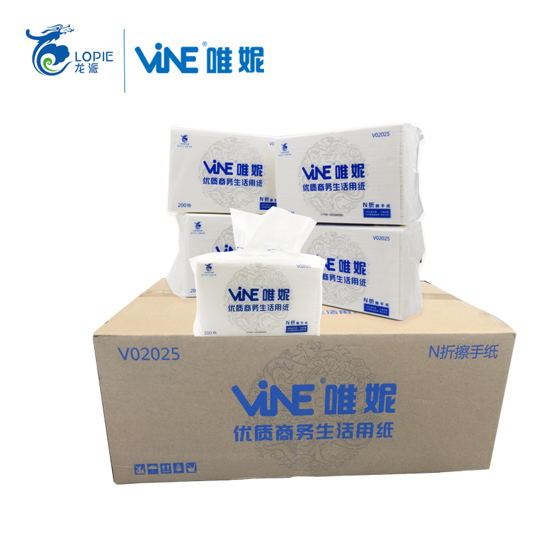 LOPIE龙派企业 VINE唯妮品牌02025 N折擦手纸200张/包(可提供样品 - 图3