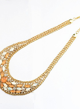 特价清仓欧美风多款礼服夸张闪亮个性民族风配饰气质项链女