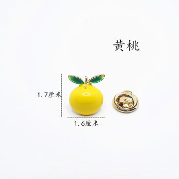 Japanese mini enamel glaze fruit personalized brooch versatile collar pin corsage anti-exposure hat bag accessories cardigan