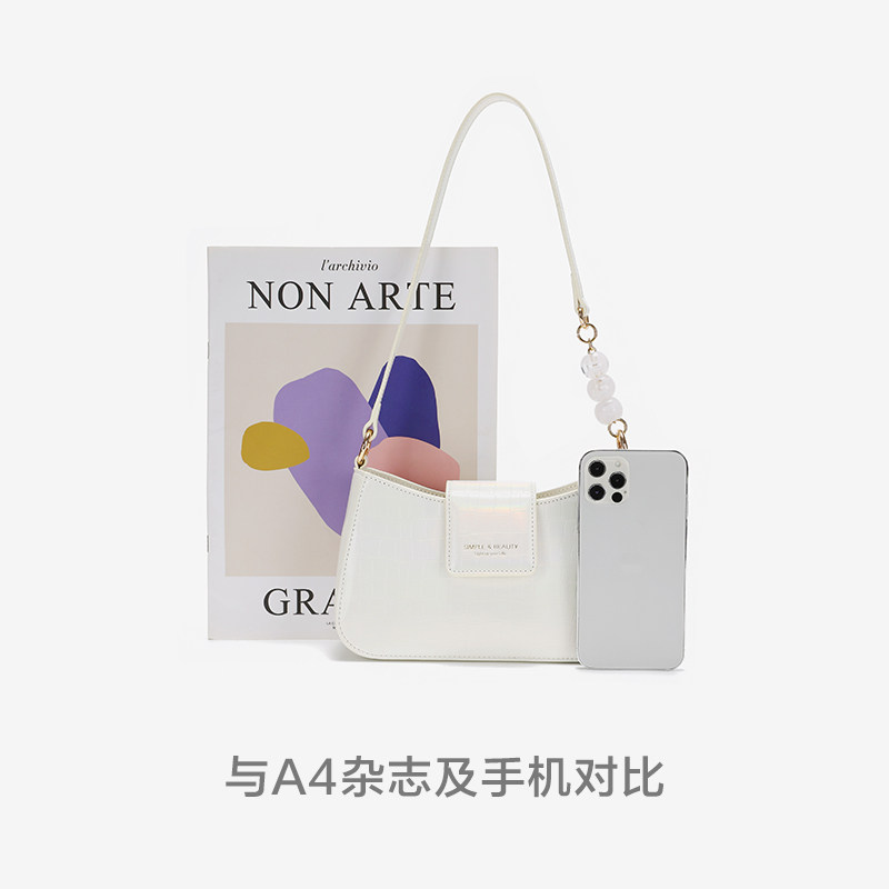 森马女2023新款亚克力珠小众斜挎包 森马箱包女士包袋