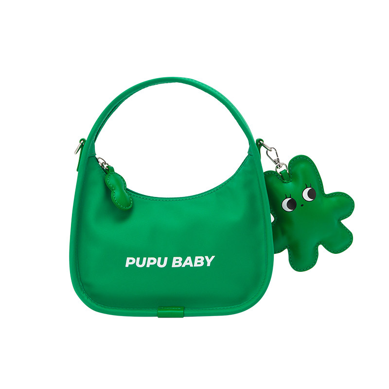 森马女2022新款尼龙休闲黑色斜挎包 森马箱包女士包袋